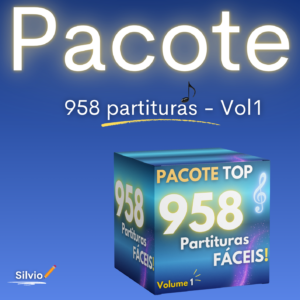 🏆Pacote com 958 partituras FÁCEIS - VOL.1