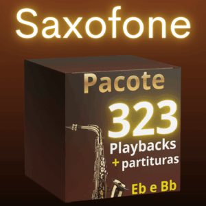 📦🎷Pacote SAX - 323 playbacks + 109 partituras