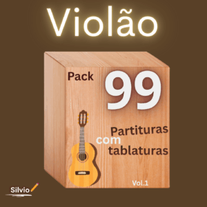 📦Pacote 99 partituras COM tablaturas - Violão + BÔNUS🎀🏆